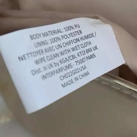 Jimmy Choo Parfums Gold Metallic Clutch Bag Chain Crossbody Shoulder Purse - Picture 5 of 9